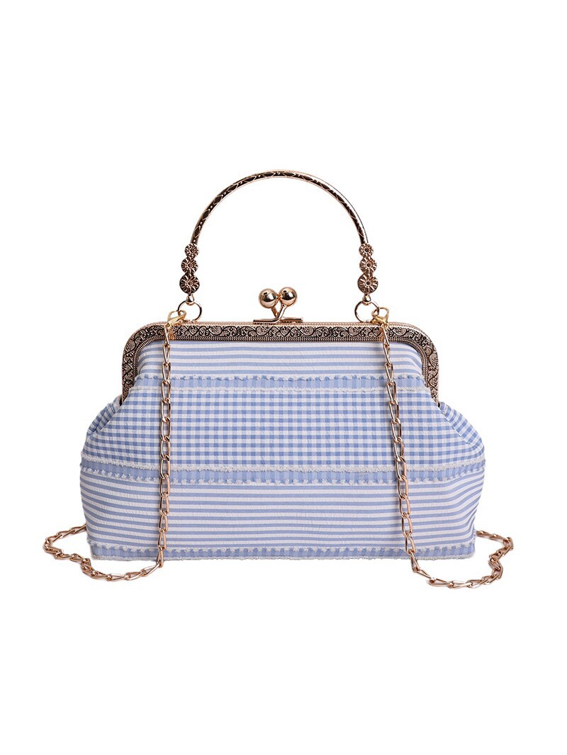 2026 nuevo bolso de celosía de cadena de mujer bolso de mano de alto nivel bolso de cena de cinturón simple bolso de hombro de viento