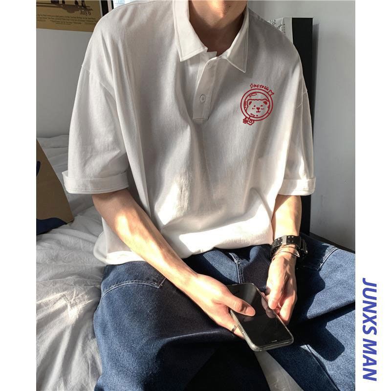 Japanese-Style Summer White Trendy Men's Cotton Short-Sleeve Shirt, Heavyweight, Lightweight, Slim-Fit, Fashionable Outerwear Japanese-Style Summer White Trendy Men's Cotton Short-Sleeve Shirt, Heavyweight, Lightweight, Slim-Fit, Fashionable Outerwear
