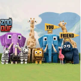 跨境新品ZOO or OOF  游戏动物园还是游乐园毛绒公仔玩偶