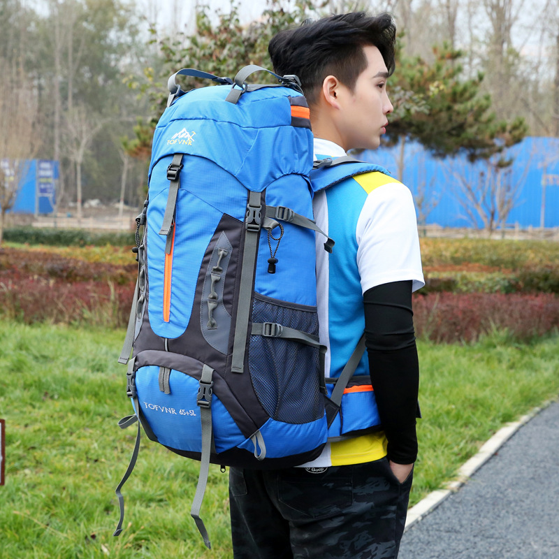Mochila Multifuncional de Senderismo de Nylon, Impermeable y Resistente al Desgaste para Escalada y Camping
