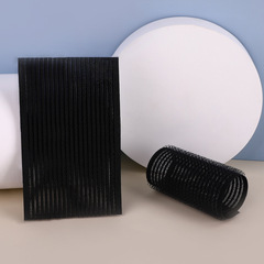 Yizhilian 2-Pack Nylon Hair Rollers with Black Pouches – Hook-and-Loop Design for Securely Holding Fringe in Place, Self-Adhesive Frontal Hair Strips