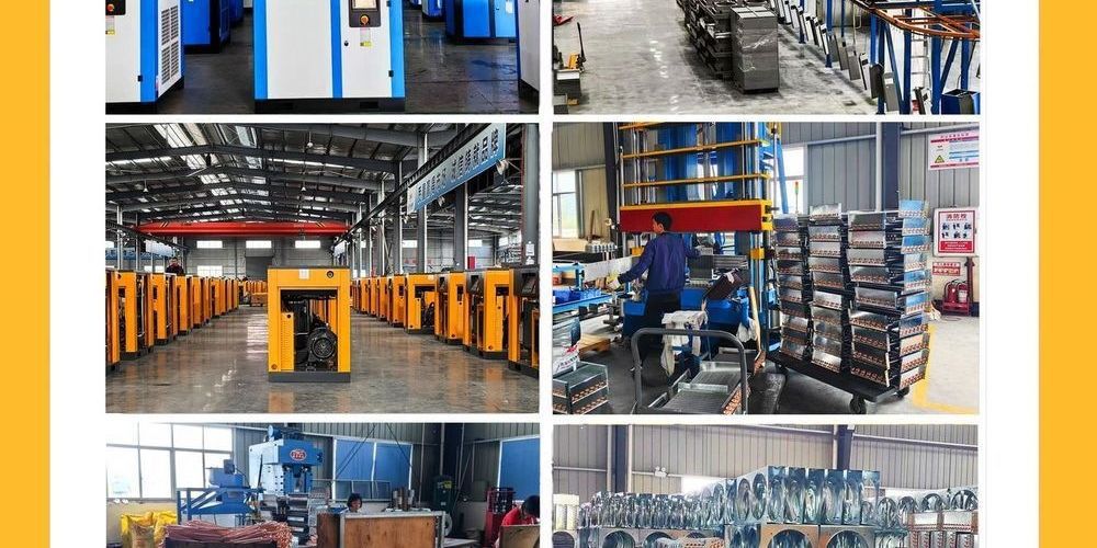 Permanent magnet variable frequency screw air compressor, industrial-grade laser cutting low-noise air compressor, wholesale in stock