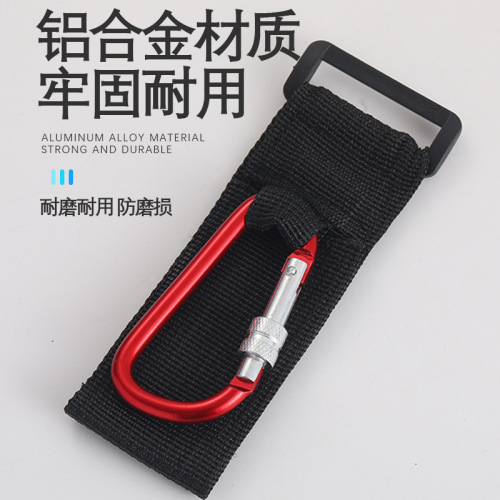 Source factory bicycle children's car aluminum alloy electric vehicle motorcycle hanging hook Velcro carabiner hook