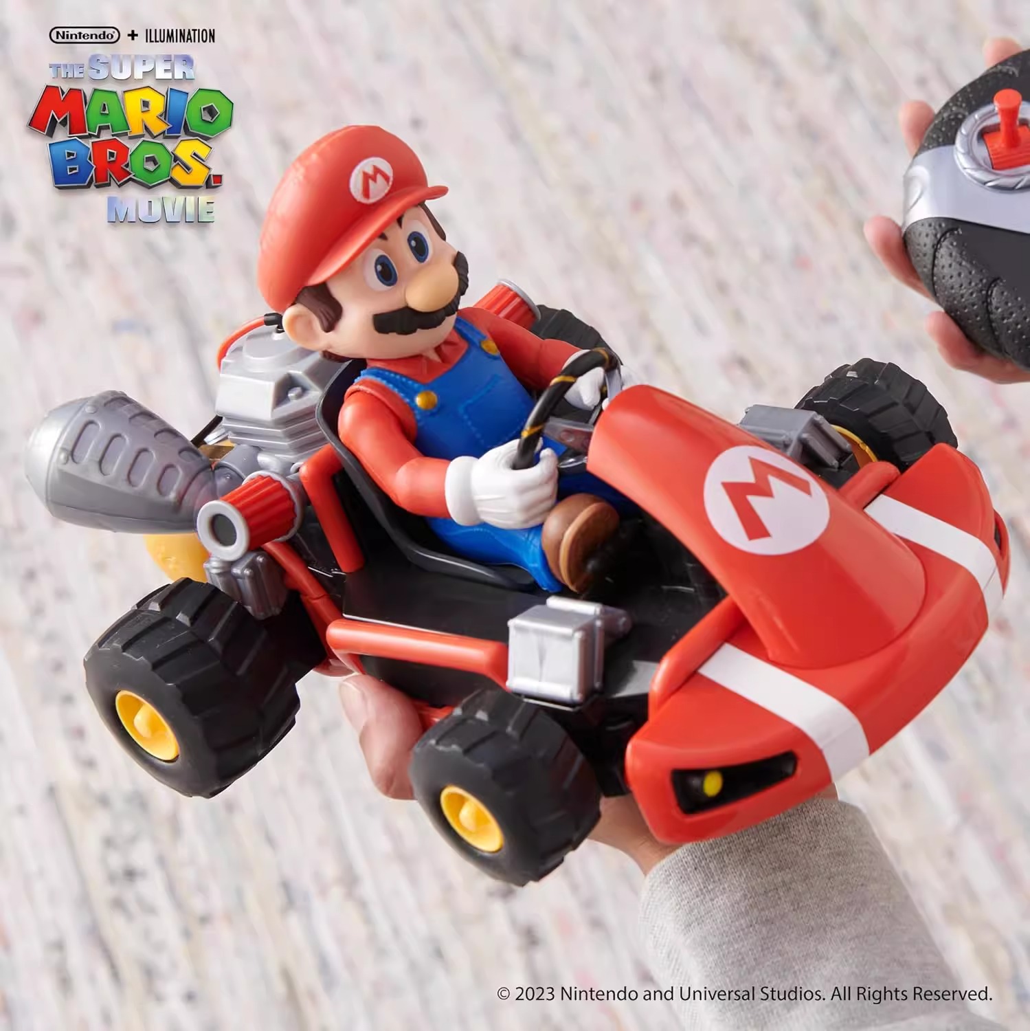 Genuino Nintendo Mario Remote Control Car Mario Movie Edition Castle Cooper Louis Brigitte Doll Toy