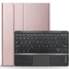 Golden black case contains rose, keyboard