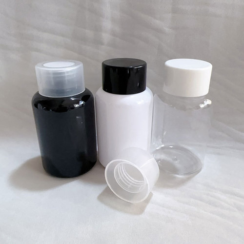 120ml chunky round shoulder ml PET double-layer cap plastic filling bottle large solid emulsion sample bottle empty bottle