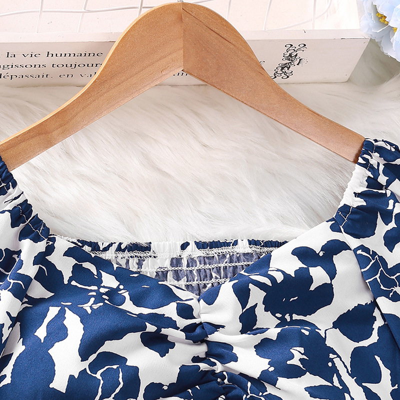 Mädchen Blumen Bluse Mit Plissee Und Weite Hose Zweiteiler Set_voghion.com