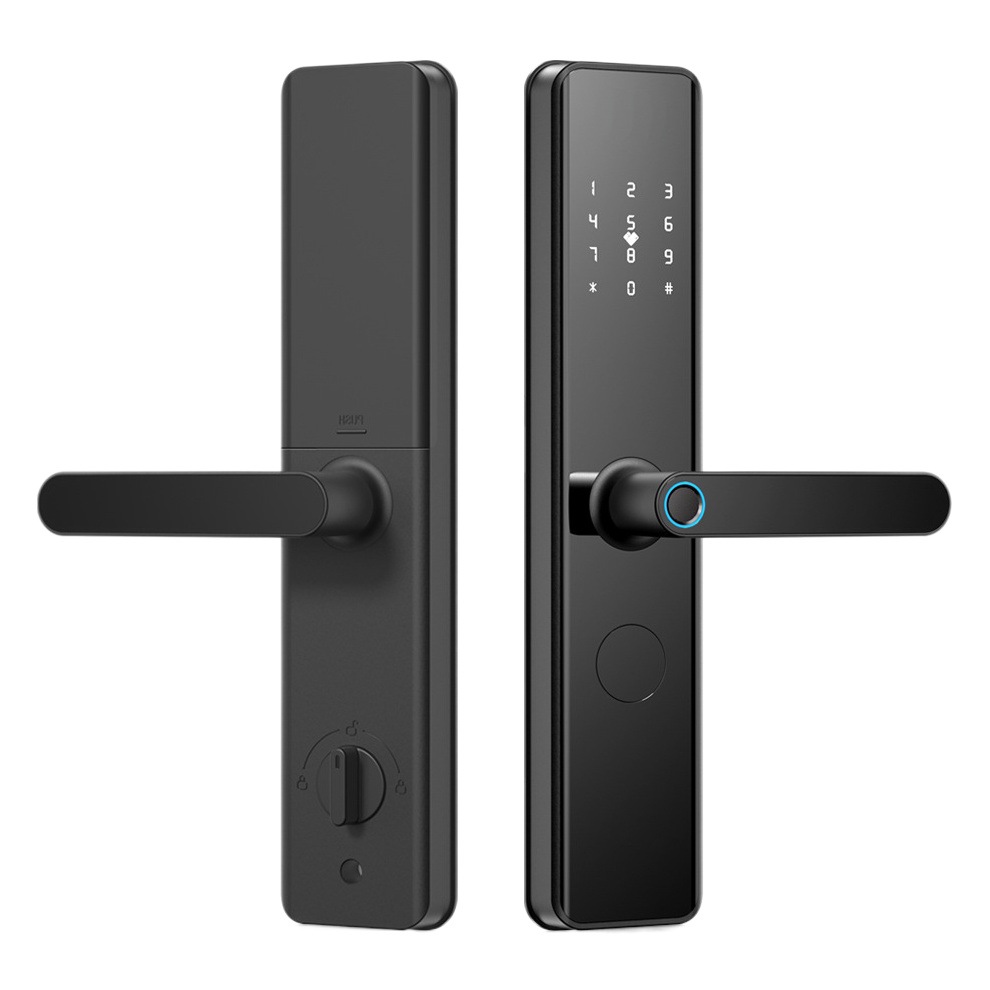 Cerradura Inteligente Home Guard X9, Huella/Contraseña, Semiautomática, Puerta Entrada