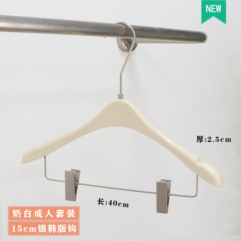 Perchas de acrílico antideslizantes para ropa de mujer y niños, exclusivas para tiendas de ropa negra, perchas de plástico para pantalones, venta al por mayor con logotipo. image 34