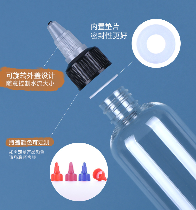 PET透明旋转瓶盖尖嘴瓶_04