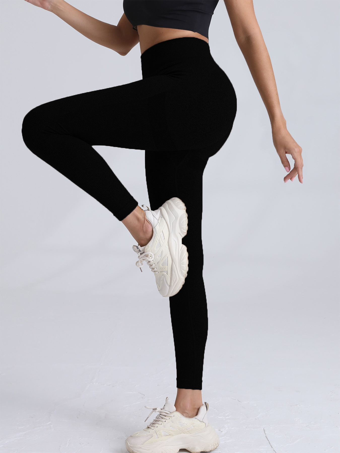 Peach Hip Fitness Pants For Women, High Waist, Abdomen And Hip Lift Yoga Trousers, Sports Running Training Can Wear Leggings_ecoleips.com