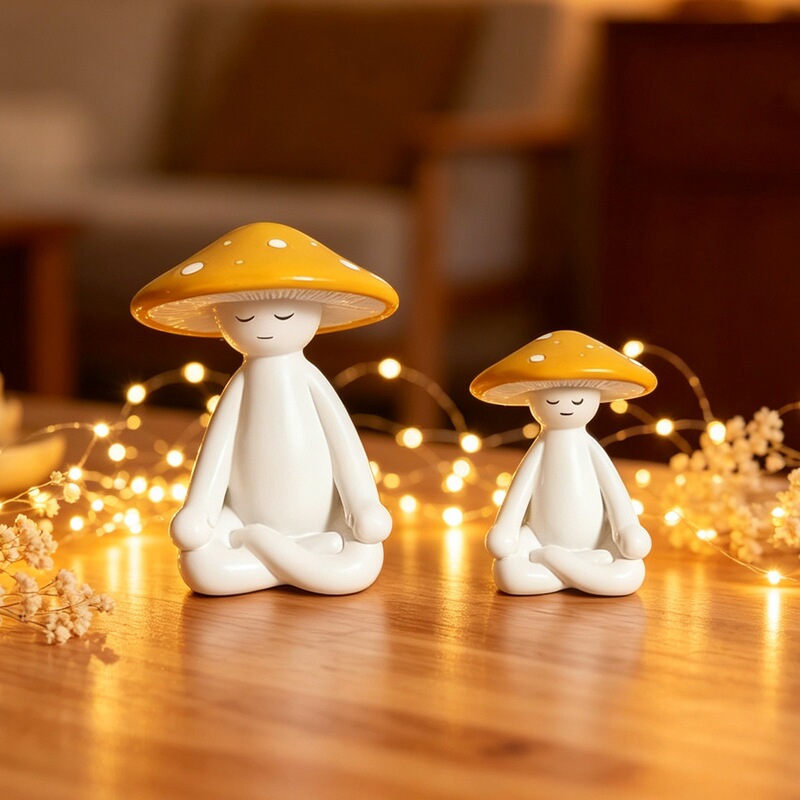 Cross-Border Meditation Mushroom Ornaments, Home Decorations, Minimalist Modern Home Crafts, Small Ornaments for Thinking and Meditating Cross-Border Meditation Mushroom Ornaments, Home Decorations, Minimalist Modern Home Crafts, Small Ornaments for Thinking and Meditating
