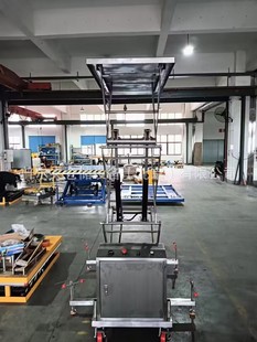 304 Stainless Steel Food Manual Hydraulic Lifting Table Scissor Flatbed Platform for Laboratory Lifting Beijing