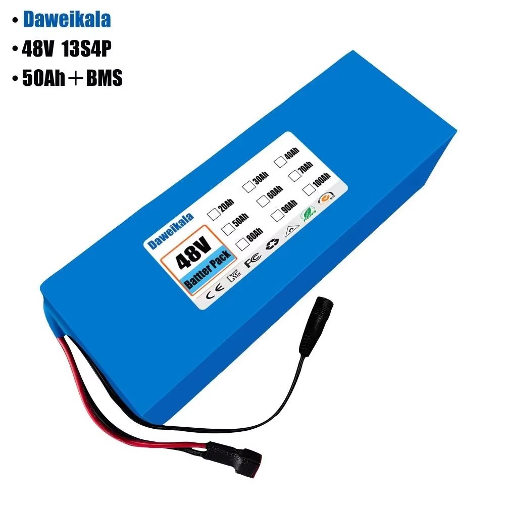 Cross-Border Supply of 48V50Ah High-Power Lithium Battery Pack 13S4P Suitable for Electric Tricycles/Bicycles