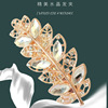 Crystal, hairgrip, big hairpins, ponytail, high-end hair accessory, Korean style, flowered, wholesale