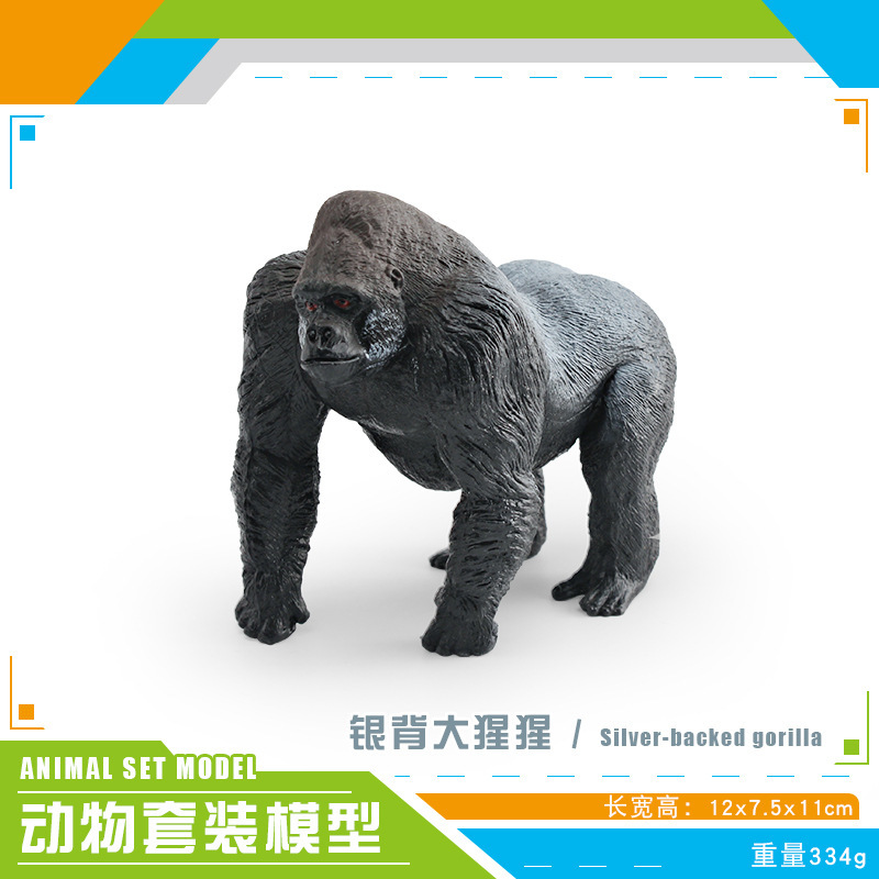 Simulación transfronteriza animal forestal modelo de orangutan puzzle orangutan chimpancé blanco mesa decoración estática