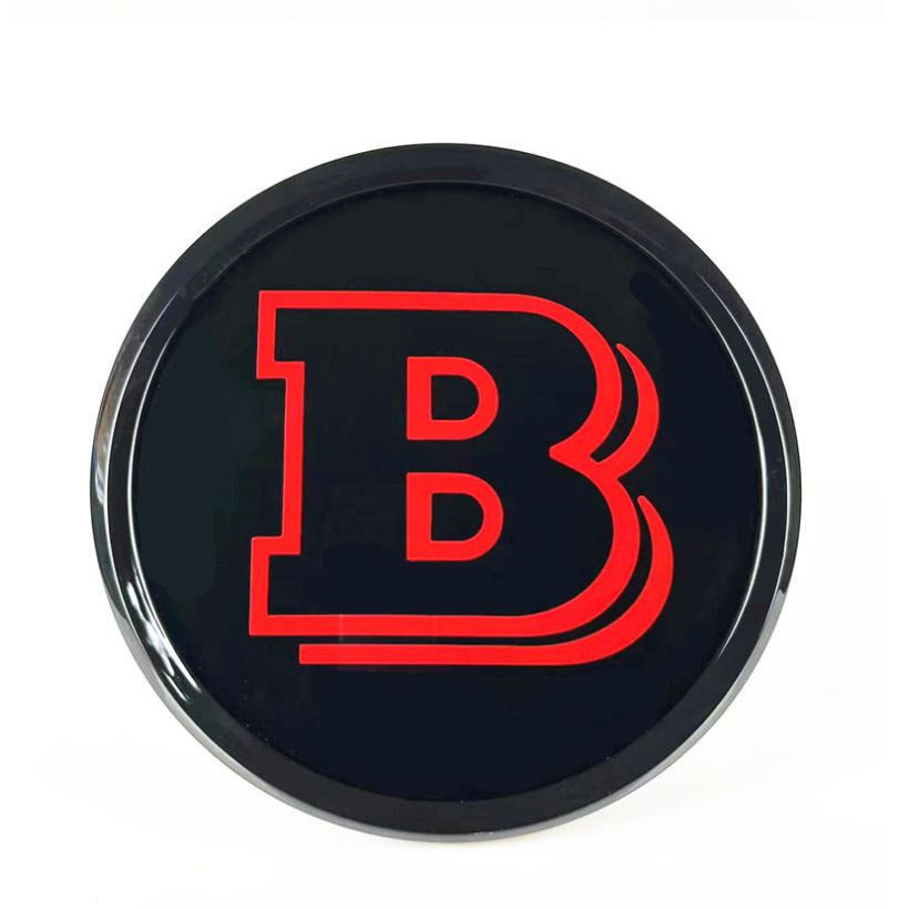 Suitable for Mercedes-Benz C E Glc Gle Gla Cla a B Mirror Logo Brabus Style Large Front Grille Emblem