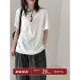 夏季圆领蕾丝短袖t恤