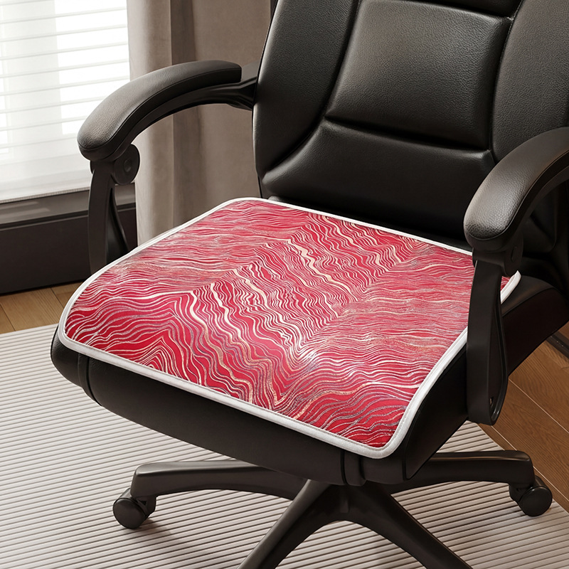 Verano silla de seda de hielo cojín de oficina ventilada antideslizante cojín de verano 2024 nuevo cojín de silla de comedor cojín taburetes