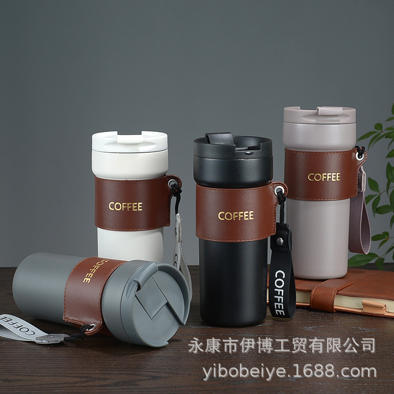 Taza taza de café de viaje de moda de aislamiento frío taza de vacío portátil de moda de alto aspecto