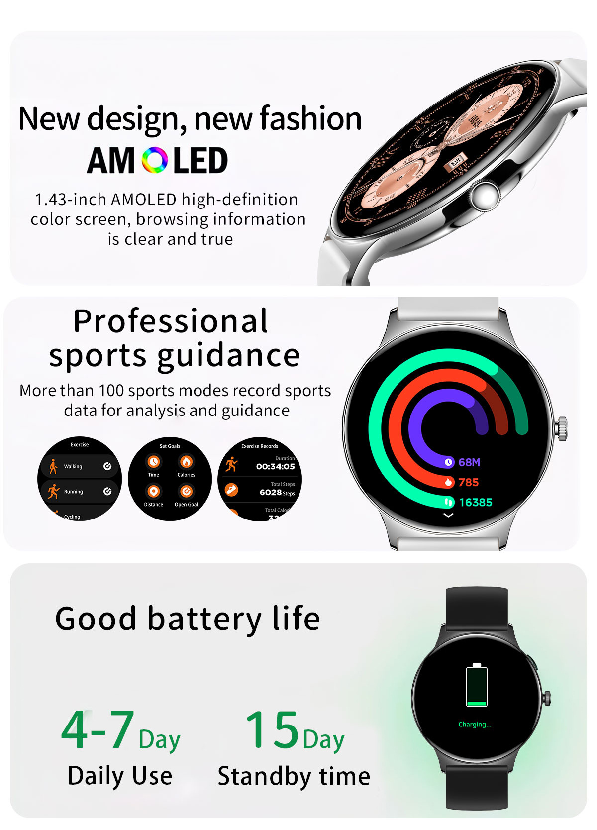Smartwatch Pour Femme Avec Suivi De Santé Et Appel Bluetooth_voghion.com