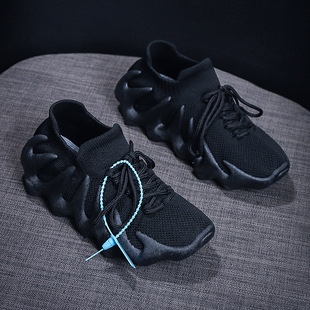 Octopus women's shoes 2024 spring and summer new lace-up casual shoes fashion fly woven breathable tide shoes wholesale women's shoes