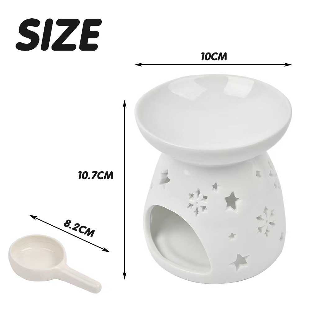 Aromatherapy Diffuser Lamp for Bedroom, Essential Oil Burner, Home Use, Ceramic Zen Incense Tool, Fragrance Diffuser Ornament