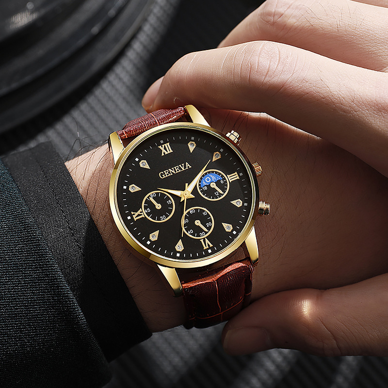 2023 nuevo estilo Ginebra reloj de negocios para hombres cinturón casual reloj deportivo de cuarzo reloj para hombres reloj para hombres al por mayor