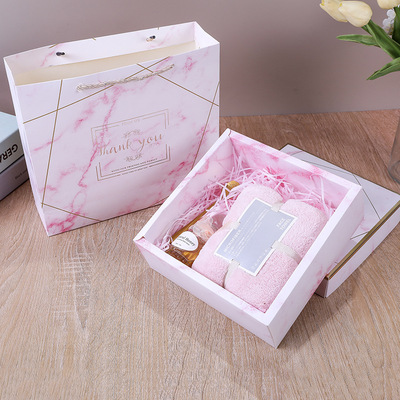 大理石纹圣诞节礼物母亲节结婚宝宝满月生日伴手礼喜糖包装空盒