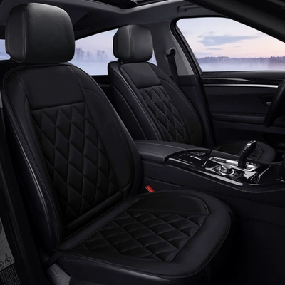 Pad, Winter Car Seat – Seat cushion, seat cover - 12v-black-two-seater-non-woven-base
