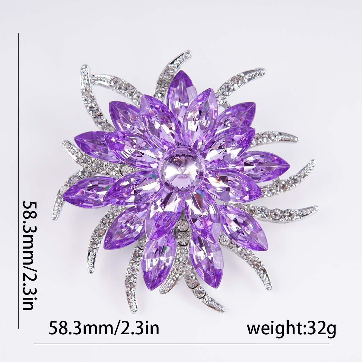 Simple Style Classic Style Flower Alloy Inlay Zircon Women's Brooches display picture 1