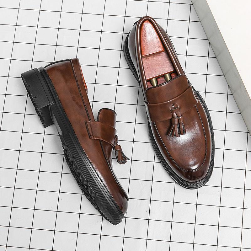 New Brogue Business Casual Leather Shoes for Men, Comfortable and Breathable Tassel Slip-On Loafers for Men Series New Brogue Business Casual Leather Shoes for Men, Comfortable and Breathable Tassel Slip-On Loafers for Men Series