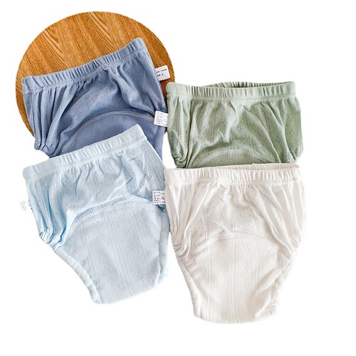 Summer training underwear leak-proof washable waterproof cotton baby diaper ring diaper female baby male summer hollow thin