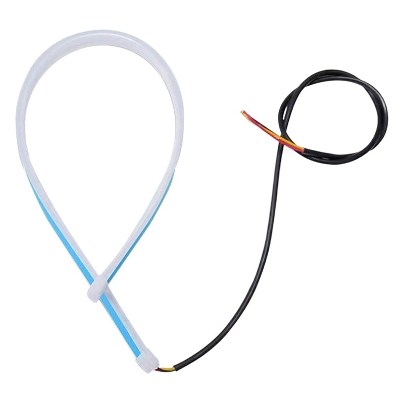 Motorcycle running water turn light strip rear taillight start scanning streamer led color light motorcycle modification atmosphere light