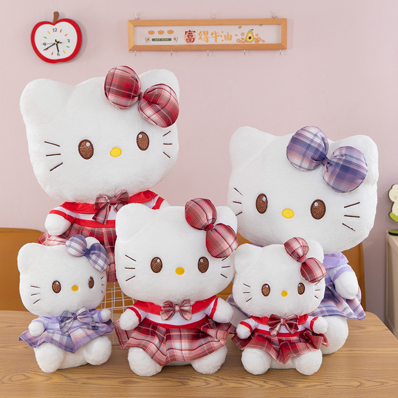 Cute school uniform My Melody and Chloe plush toys, girly dolls, Hello Kitty plush toys, girls' pillows, gifts