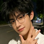 军达纯钛近视眼镜男商务眉线半框镜架高级感不压鼻可配变色镜2201