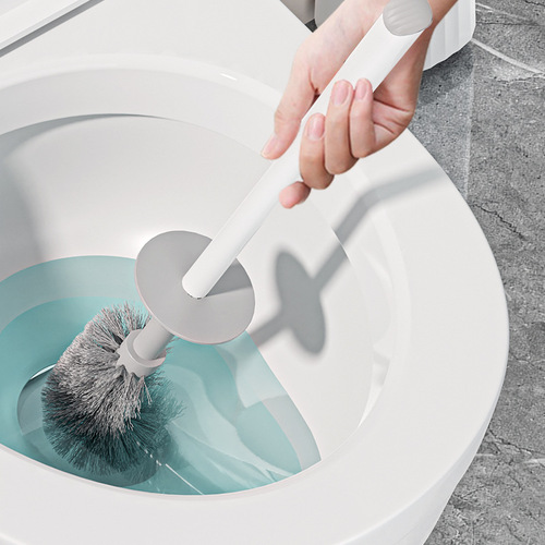Toilet brush with long handle to remove dead corners, bathroom multi-functional household wall-mounted bathroom wall-mounted toilet scrubbing set