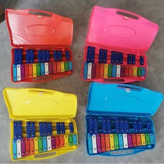 廠家供應早教音樂樂器 塑料敲琴25音 打琴不用學就會的琴