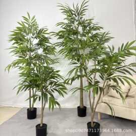 新款仿真银柳树北欧简约风家居客厅大型植物装饰盆栽仿真树