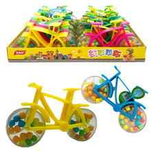 網紅兒童創意可愛迷你共享單車糖果自行車玩具送小孩分享零食禮物