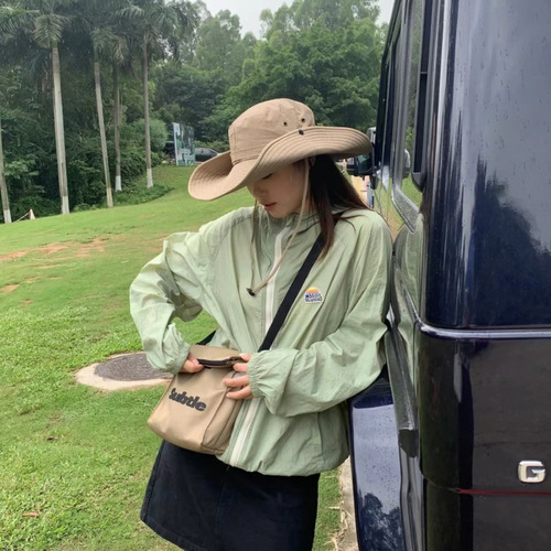 Wide-brimmed quick-drying outdoor hiking camping fisherman's hat for women summer sun protection shade fishing travel sun hat for men trendy