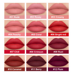 Cross-border lip gloss foreign trade lip glaze lip mud three-pack velvet matte lipstick non-fading non-stick cup wholesale