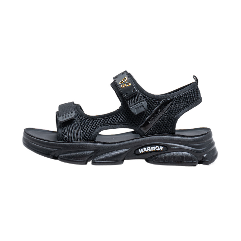 Sandalias minimales ligeras de suela suave de retroceso, zapatos de playa fáciles de usar al aire libre, zapatos casuales de velcro cómodos y versátiles para mujeres