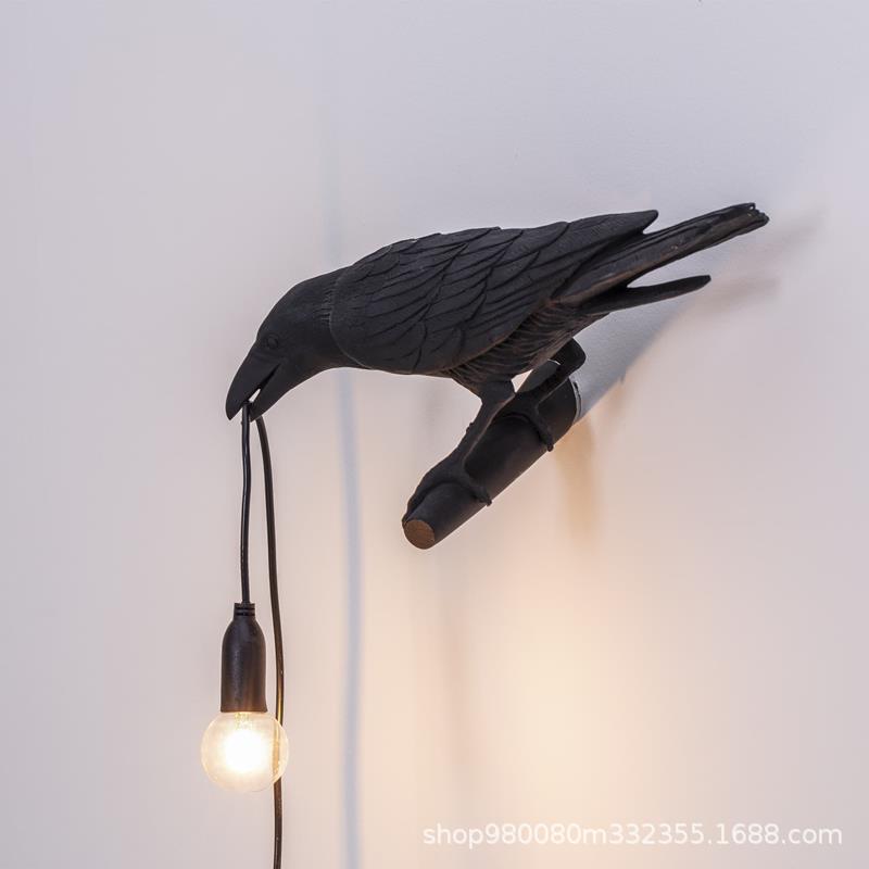 Cross-border auspicious bird resin wall lamp Nordic simple creative bedside animal decorative table lamp Bird night lamp decoration Cross-border auspicious bird resin wall lamp Nordic simple creative bedside animal decorative table lamp Bird night lamp decoration