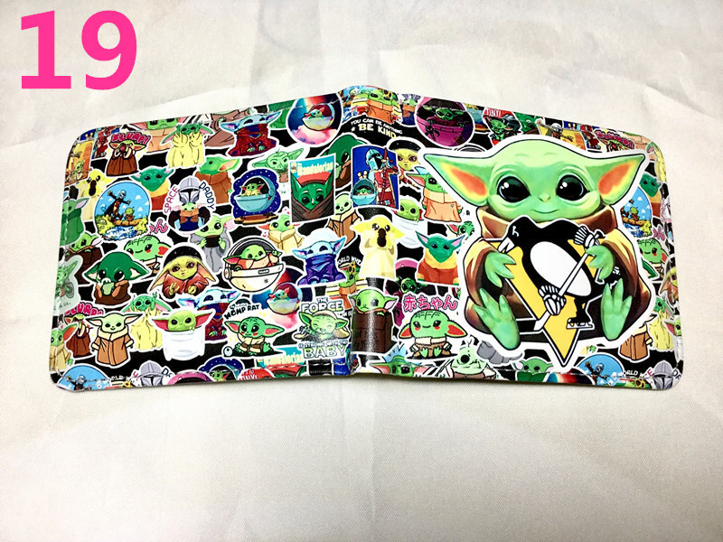 Baby Yoda maestro corto billetera Star Wars estudiante Monedero