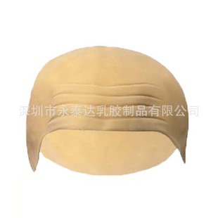 Cross-Border Bald Scalp Wig Film and Television Makeup Scalp Headgear Costume Artificial Latex Makeup Disguise Props