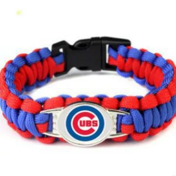 Foreign Trade Hot-Selling Mlb Baseball Paracord Bracelet, Outdoor Survival Bracelet, 30 Team Fan Bracelets, Cross-Border E-Commerce Hot Item