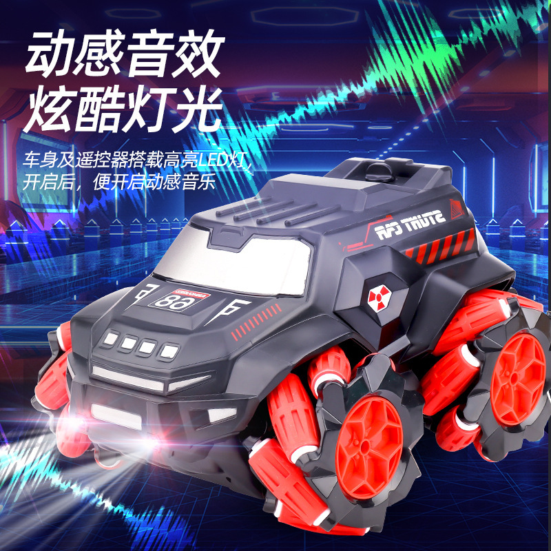 Cool Lighting, Dynamic Sound Effects, Remote Control Stunt Car, Walmart Hot-Selling Children's Electric Toys Wholesale