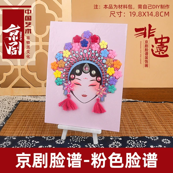 Fuchsia stickers, materials set