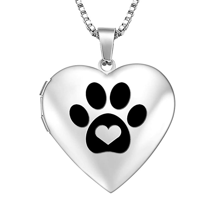 Creative New Product Heart Necklace Love Heart Lock Can Put Photo Necklace Pendant Photo Box Ladies Gift